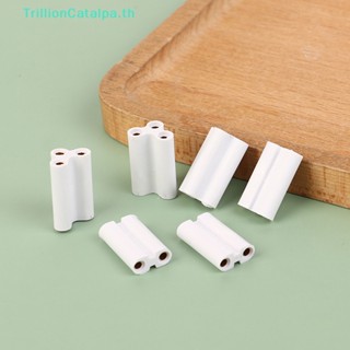 Trillioncatalpa ข้อต่อเชื่อมต่อไฟ Led เรืองแสง สําหรับหลอดไฟ T5 T8 2 Pins 3 Pins 10 ชิ้น TH