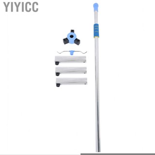 Yiyicc IV Pole Stand Adjustable Stainless Steel Bag With 2 Hooks For Hospital