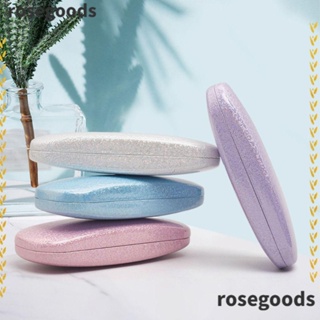 Rosegoods1 กล่องแว่นกันแดดแฟชั่น หนัง PU ประดับไข่มุก สําหรับผู้ชาย ผู้หญิง อ่านหนังสือ