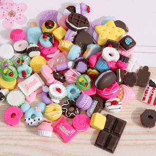 Koryes กระเป๋าขนมหวาน อาหารนําโชค 3D สําหรับตกแต่งเล็บ DIY