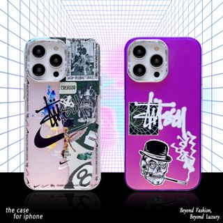 เคสโทรศัพท์มือถือ ลายการ์ตูนเลเซอร์เรืองแสง สําหรับ iPhone 11 14 13 12 Pro Max