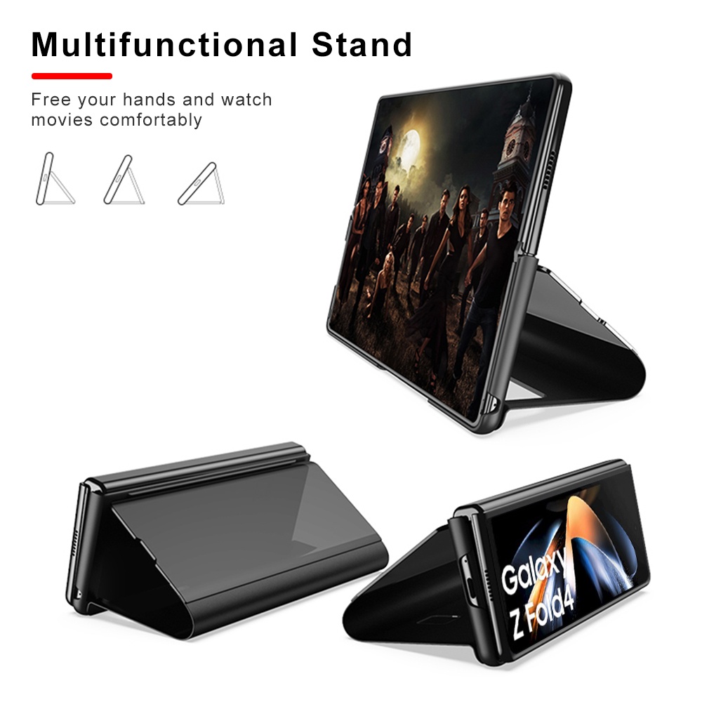 Smartview เคสโทรศัพท์มือถือหนัง ฝาพับแม่เหล็ก พร้อมช่องใส่บัตร ขาตั้ง สําหรับ Samsung Galaxy Z Fold5 Fold4 Fold3 Samsang ZFold5 ZFold 3 4 Fold 5 - รูปที่ 3