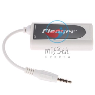 Mifamily)flanger FC-21 อะแดปเตอร์แปลงเชื่อมต่อกีตาร์ไฟฟ้า เบส เป็นโทรศัพท์มือถือ แท็บเล็ต เข้ากันได้กับ iPhone iPad Android สมาร์ทโฟน แท็บเล็ต พร้อมปลั๊กเสียง 3.5 มม. HO