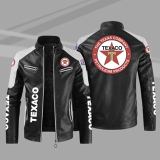 TEXACO LOGO Jacket Windbreaker Motorcycle Riding Leather Long-sleeved Thin Rainproof Jacket