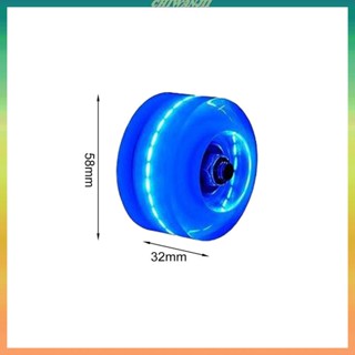 [Chiwanji1] ล้อสเก็ตบอร์ดเรืองแสง ทนทาน 58 มม. x 32 มม. 8 ชิ้น