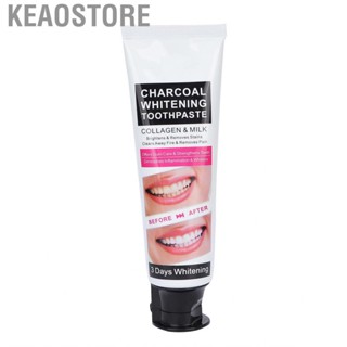 Keaostore Charcoal Toothpaste  Peppermint Bleeding Gums Relief  for Home