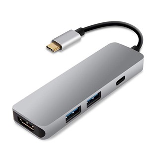 ฮับ USB 3.1 Type-C เป็น HDMI 4K Thunderbolt 3 USB C พร้อม Usb3.0 PD สําหรับ MacBookPro Air USB C Splitter