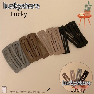 Lucky กิ๊บติดผม เนื้อแมตต์ ของขวัญสําหรับผู้หญิง สีดํา สีเทา 1 ชิ้น