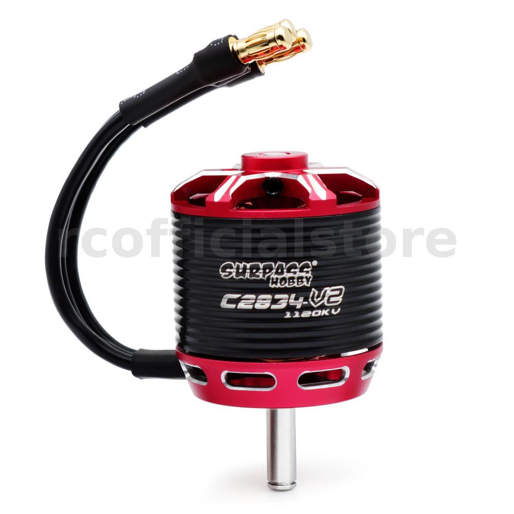Surpass-hobby C2834 V2 มอเตอร์ไร้แปรงถ่าน เชื่อมต่อ 3.5 1120 880 750KV 14 ขั้ว สําหรับโมเดลเครื่องบิ