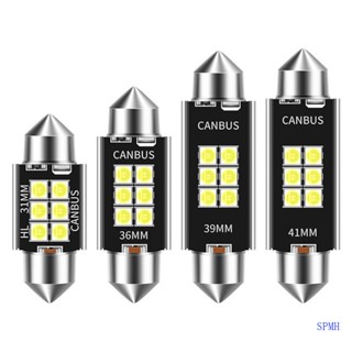 Super โคมไฟอ่านหนังสือ Led 6SMD 31 36 39 41 มม. 12V-20V สําหรับติดตกแต่งภายในรถยนต์ 4 ชิ้น