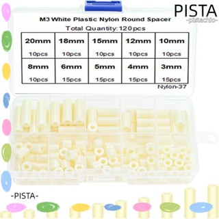 Pista ชุดน็อตสกรู สเปเซอร์ ไนล่อน ทรงกลม 10 ขนาด M3 180 ชิ้น