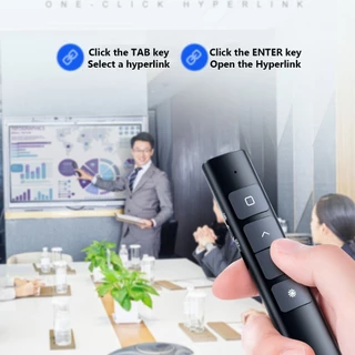 เลเซอร์พอยเตอร์ รีโมทพ้อยเตอร์ 2.4GHz Wireless Remote Control Presentation Presenter Mouse Laser Pointer