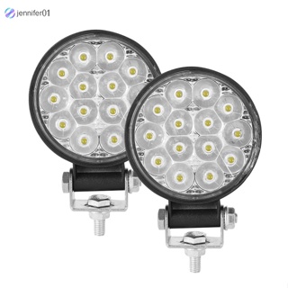 Jen ไฟสปอตไลท์ LED 10-30V 6000K 72W ทรงกลม 3 นิ้ว 14 ดวง สําหรับรถยนต์ รถจักรยานยนต์ 2 ชิ้น