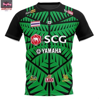 เสื้อกีฬาพิมพ์ลาย รุ่น SS-004 สกรีน SCG คมชัด สีสด