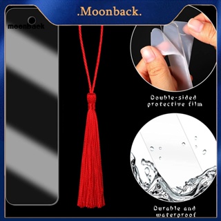 &lt;moonback&gt; ที่คั่นหนังสืออะคริลิค พร้อมฟิล์มป้องกันรอยขีดข่วน 15 ชิ้น