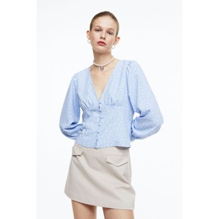 H&amp;M  Woman Button-front crêpe blouse 1134773_1