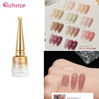 Charzieg 30 Color Jelly Nail Gel เจลทาเล็บกึ่งถาวรแช่ปิด Uv Led Nail Gel 2023 Nude Ice Nail Gel [TOP]