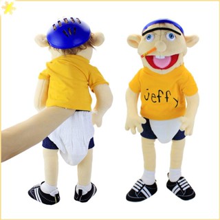 [LBE] 60 ซม. ขนาดใหญ่ตลก Jeffy Boy หุ่นมือเด็กสำหรับ Huggy Wuggy Plush Soft Doll Party Props คริสต์มาสของขวัญเด็ก