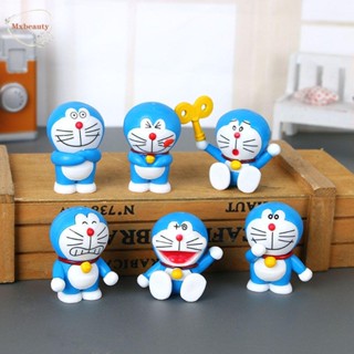 Mxbeauty ตุ๊กตาฟิกเกอร์ Doraemon ขนาดเล็ก ของเล่นสําหรับเด็ก 6 ชิ้น ต่อชุด