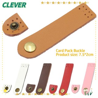 Clever บักเกิลหนัง แฮนด์เมด DIY อุปกรณ์เสริม สําหรับกระเป๋าสตางค์ ใส่บัตร