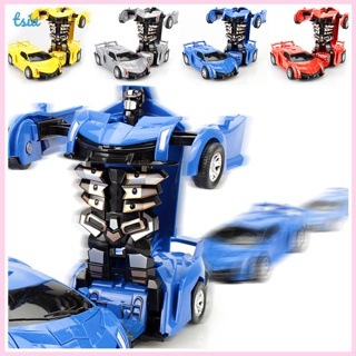 Rx ฟิกเกอร์หุ่นยนต์ Inertia Crash PK Car Deformation Robot ของเล่นสําหรับเด็ก