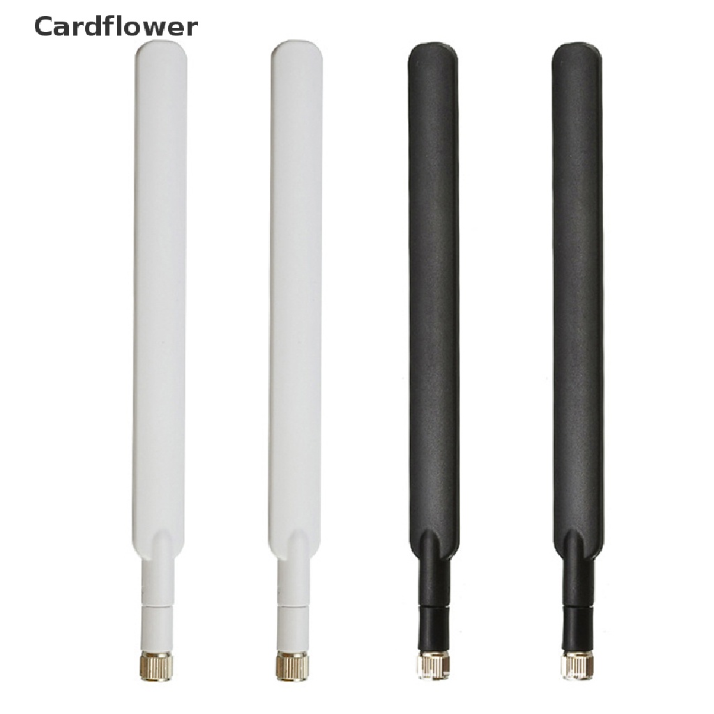 <Cardflower> เสาอากาศเราเตอร์ Wifi 4G 10dBi SMA ตัวผู้ 700-2700MHz สําหรับเราเตอร์ 4G LTE ลดราคา 2 ชิ้น ต่อล็อต