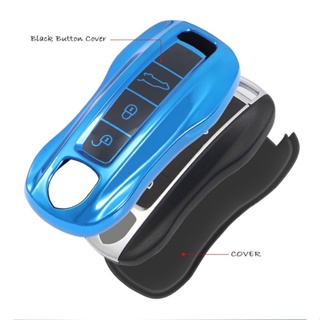 ปลอกกุญแจ เคสกุญแจรีโมทรถยนต์ Porsche smart key remoteทำด้วยวัสดุคุณภาพด้วย TPUทำให้รีโมทรถยนต์คุณใหม่ตลอดเวลา