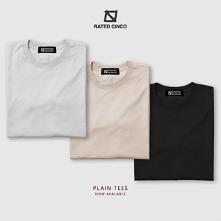 PLAIN TEES | AESTHETIC | COTTON | MINIMALIST | RATED CINCO_01