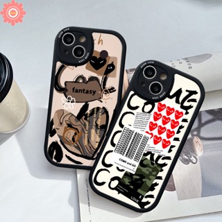 เคสโทรศัพท์มือถือ Tpu ลายกราฟฟิตี้หัวใจ Comme des Garcons สําหรับ Vivo Y36 Y02 Y35 Y20 Y22 Y21 Y11 Y17 Y02s Y16 Y20i Y12 Y22s Y30 Y33s Y51 Y15s Y15 V25 V23E V23 Y91 Y12i Y91C Y21s Y15A Y31 Y22s Y21A