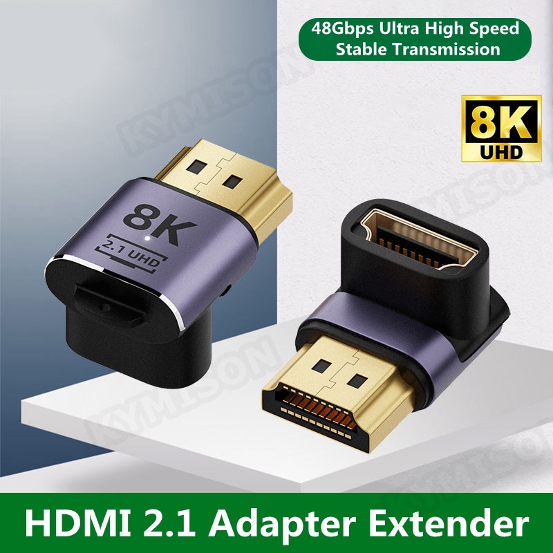 8K HDM 2.1 อะแดปเตอร์สายเคเบิลชายหญิงตัวแปลงสายเคเบิลสําหรับ HDTV PS4 PS5 แล็ปท็อป 4K HDMI รองรับ Extender หญิงกับหญิง