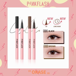 Pinkflash อายไลเนอร์ กันน้ํา แห้งเร็ว ดินสอเขียนขอบตา เรียบเนียน ติดทนนาน อายไลเนอร์สี กันเหงื่อ Ready