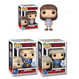 ตุ๊กตาฟิกเกอร์ Funko Pop Stranger Things Hopper 1253 Joyce 1254 Eleven 1238 ของเล่นสําหรับเด็ก