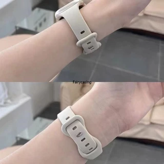 สายนาฬิกาข้อมือ ซิลิโคนนิ่ม ลายดาว สําหรับ AW watch ultra 11 10 9 8 7 6 SE 5 4 3 2 i-watch 42/46/49/41 มม. 45 44 42 38 มม. 40 มม.