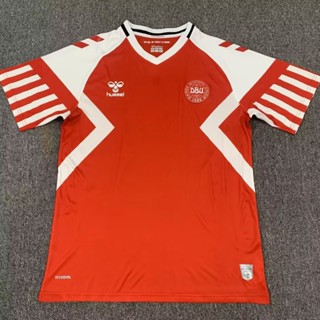 เสื้อกีฬาแขนสั้น ลายทีมชาติฟุตบอล Denmark ทีมเหย้า และทีมเยือน 23-24 ไซซ์ S-XXL ชุดเหย้า สําหรับผู้ชาย