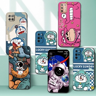 เคสโทรศัพท์มือถือ ซิลิโคนนิ่ม Tpu ลายการ์ตูนโดราเอมอนอวกาศ สีดํา สําหรับ Motorola Edge 20 Lite Pro 5G Edge2021 S