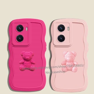 เคสโทรศัพท์มือถือ ซิลิโคนนิ่ม ลายการ์ตูนหมี 3D สีพื้น เรียบง่าย คุณภาพสูง สําหรับ Honor90 Honor 90 Lite 5G Honor 90 Lite