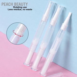 Peach Beauty ปากกาเปล่า แบบใส 4.5 มล. ใช้ซ้ําได้ สําหรับลิปกลอส 3 แพ็ค