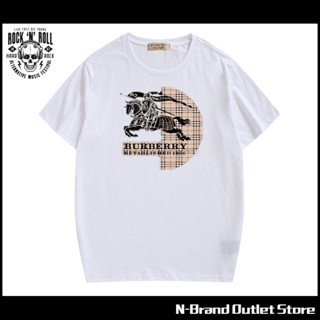 [Official]BURBERRY summer men and women t shirt Short sleeve cotton t shirt