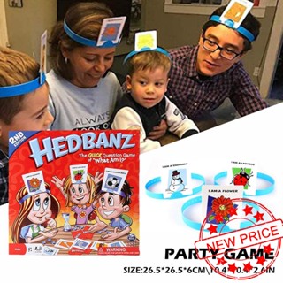 Hedbanz The Quick Question Game Of What Am I Family เกมของเล่น สําหรับครอบครัว ครอบครัว ปาร์ตี้ R4M6