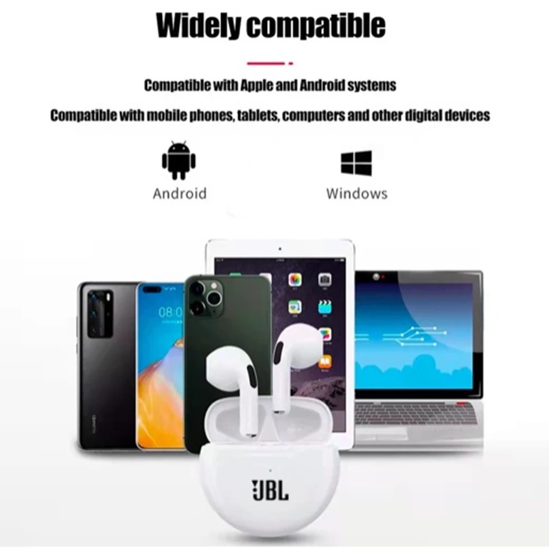 Original Pro 6 TWS หูฟังไร้สายบลูทูธ Touch Control 9d ชุดหูฟังสเตอริโอสําหรับสมาร์ทโฟน thumbnail 5