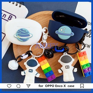 for OPPO Enco Air3 Pro Cute Earphone Air3Pro Air 3 Protective Cover Cute Astronaut TWS Wireless Bluetooth Earphone Silicone Case Earbuds Charging Box