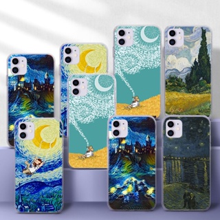 เคสโทรศัพท์มือถือแบบนิ่ม TPU ใส ลาย Van Gogh starry night 38WES สําหรับ Samsung S30 Plus S21 S30 Ultra S30 S7 S8 S9