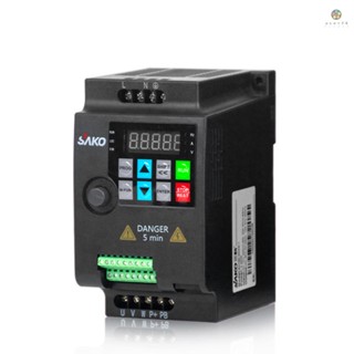 Pcex)ตัวแปลงความถี่ AC220V เฟสเดียว VFD สําหรับมอเตอร์ควบคุมความเร็ว