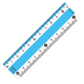 Color Ruler 10cm ไม้บรรทัด มีไฮไลท์ เน้นตัวหนังสือ นำเข้าจากญี่ปุ่น