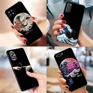 Bs91 เคสโทรศัพท์มือถือ TPU แบบนิ่ม พิมพ์ลายคลื่น สําหรับ Oppo A78 A56s A58X A55 4G A16K A16e A1 A1x Reno8 T 5G Find X6 Pro