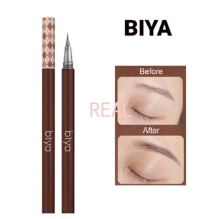 CYREAL Biya Brow Stroke Pen Liquid Eyebrow Pencil 0.01Mm Ultra Thin Head Waterproof Eyebrow Pen Sweat-Proof Easy Color Eye Cosmetic Makeup