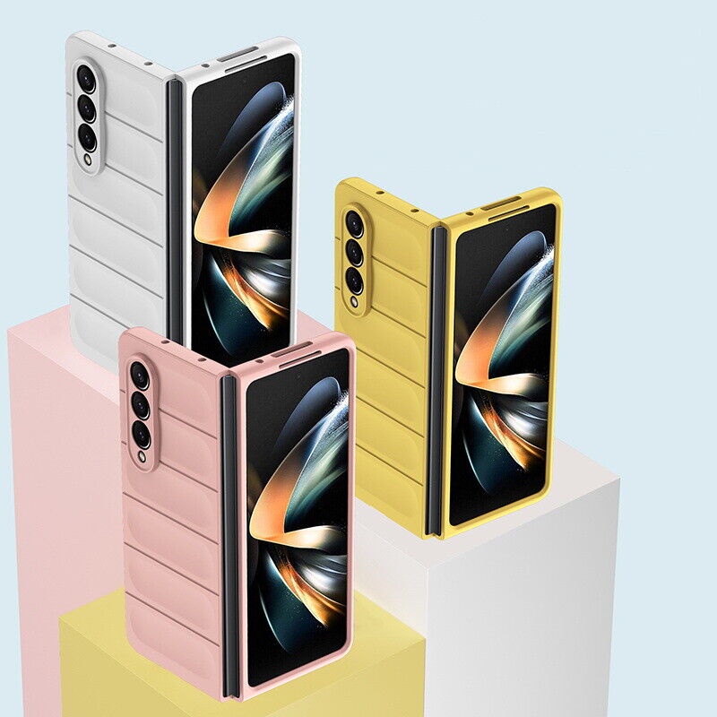 Macaroon Color Case Samsung Galaxy Z Fold 4 Fold 3 Trunk Design Hard PCCasing Z Fold 4 3 Womens Girl