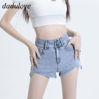 DaDulove💕 New Korean Version of INS Light Blue Denim Short WOMENS High Waist A- line Pants Large Size Hot Pants