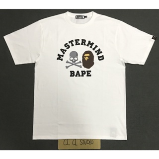 Mastermind Japan MMJ x A BATHING APE Isetan limited เสื้อแขนสั้น สีขาว