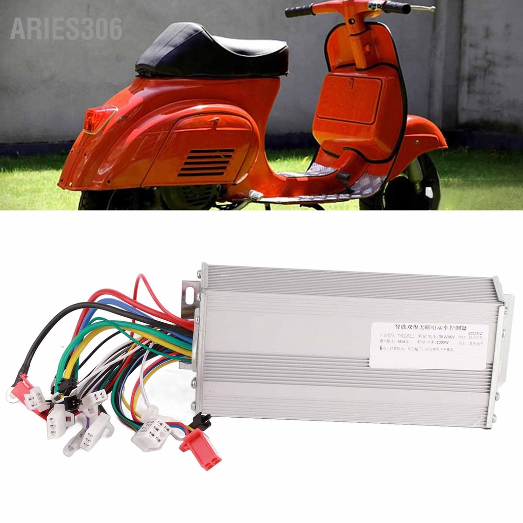 Aries306 36V/48V 1000W มอเตอร์ไร้แปรงถ่านควบคุมคลื่นไซน์สำหรับสกู๊ตเตอร์ไฟฟ้าจักรยาน